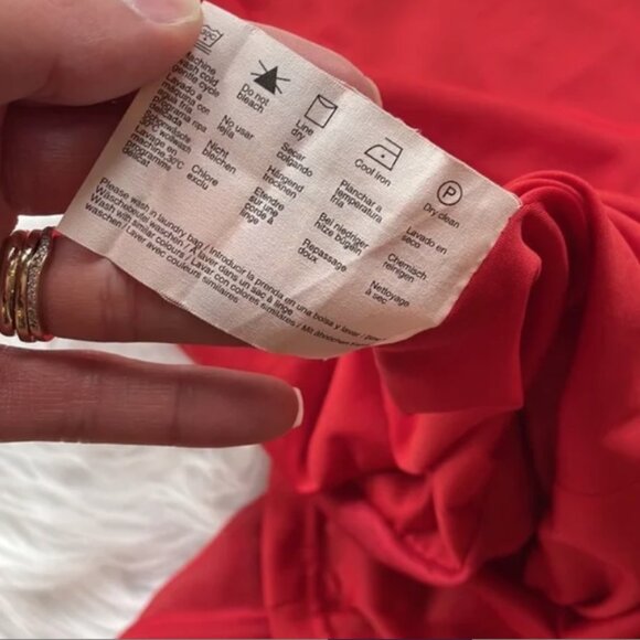 Esprit Collection Dress Beaded Spaghetti Strap A-line Swoop Neck size 6 - Picture 9 of 9